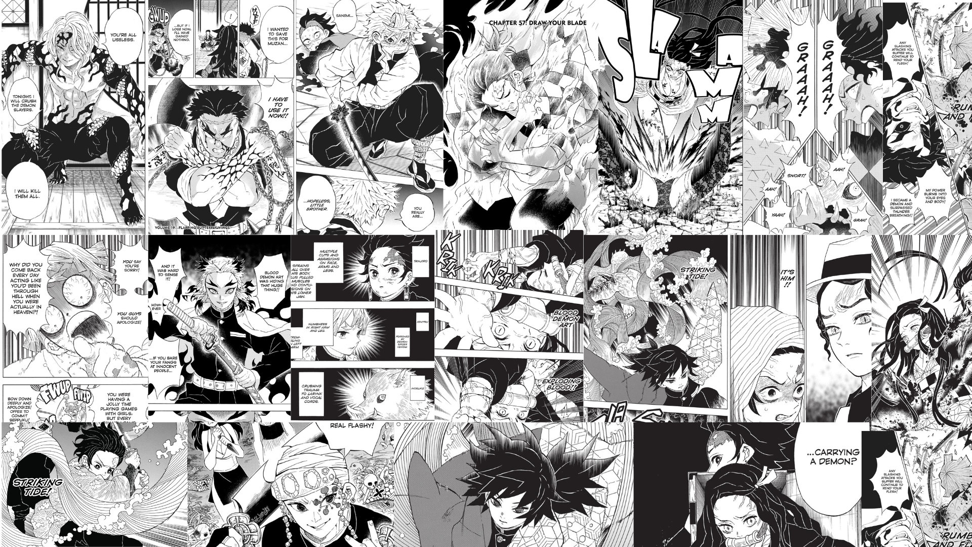 500 Pcs Demon Slayer Manga Panels Kimetsu No Yaiba Manga Panels Collage 