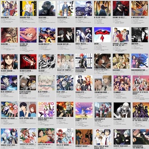 1000+ Stück Digitales minimalistisches Anime Poster Kit Download Anime Poster Wandcollage Digitaler Anime Druck für Wanddekor Printable Casual Anime