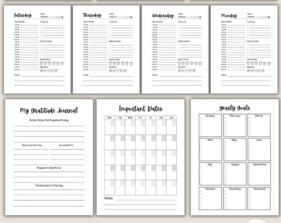 Printable ADHD Planner for Adults | Free ADHD Planner | - Etsy