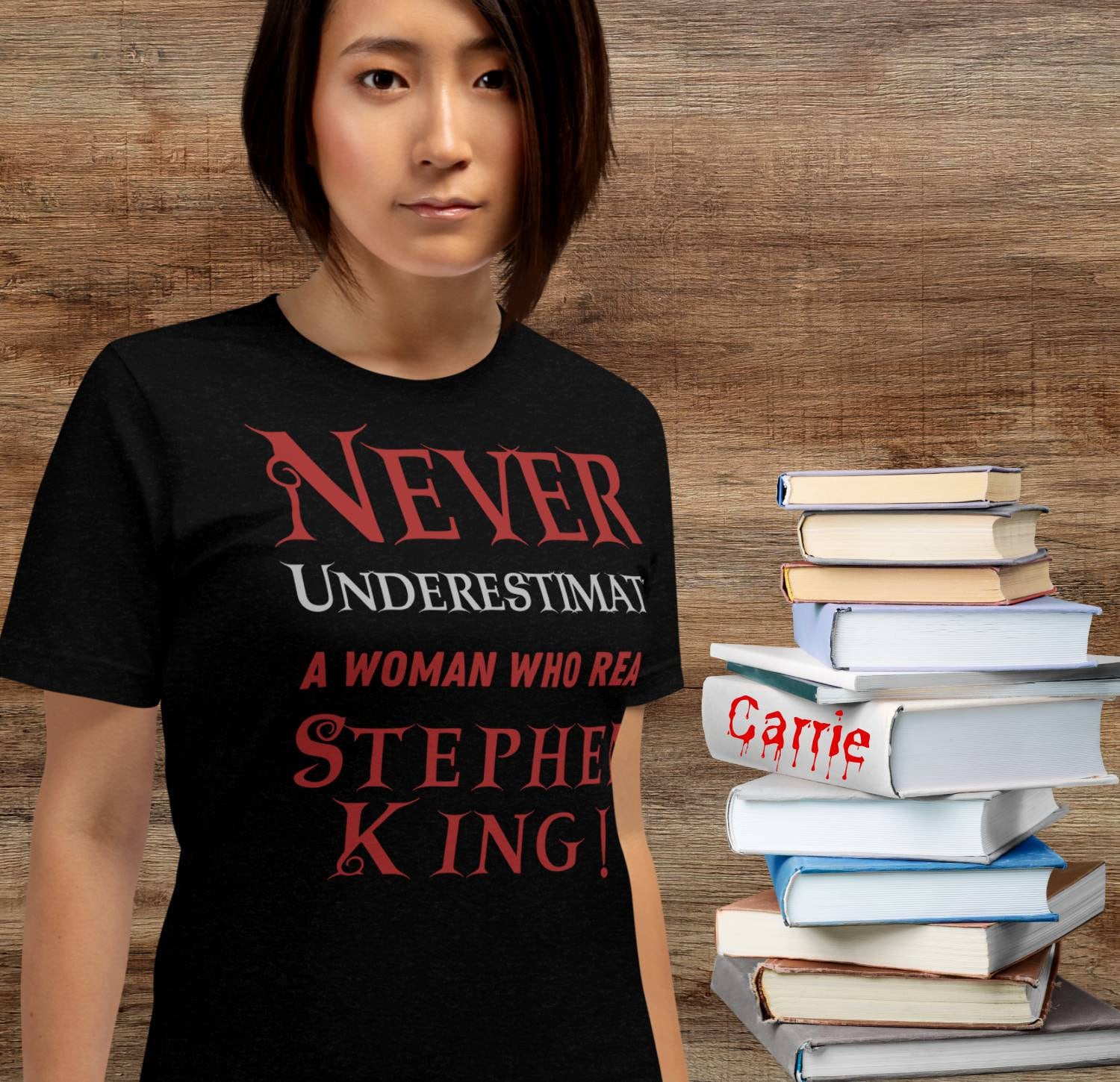 Stephen King Women's T Shirt Never 