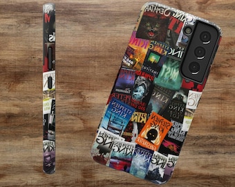 Stephen King Impact-Resistant Phone Case, Book Cover Phone Cases for Samsung S25, S24, S23, S22, S21, S20 Plus, Ultra Cell Phones.
