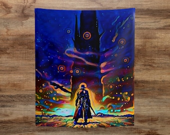 Gunslinger Dark Tower Wall Tapestries, Stephen King Art, Gift For Constant Reader