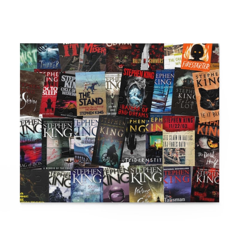 Stephen King Book Covers Puzzle Unique Stephen King Fan Gift Etsy