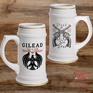 Gilead Beer Stein Mug, Dark Tower Stephen King Fan Gift, Stand & Be True