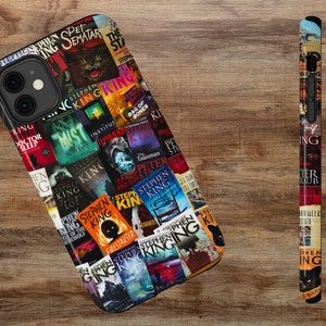 Stephen King Impact-Resistant Phone Case, Book Cover Phone Cases for Apple IPhone 11, 12, 13, 14, 15 Cell Phones. Mini, Pro, Pro Max.