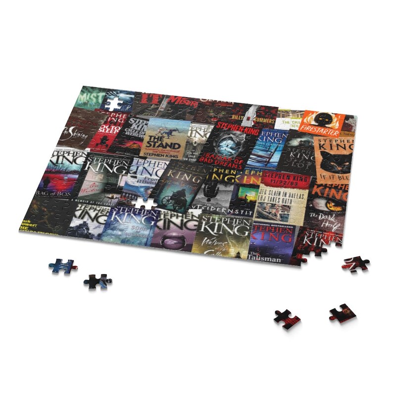 Stephen King Book Covers Puzzle Unique Stephen King Fan Gift Etsy