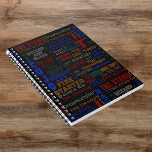 Stephen King Fan Spiral Notebook - Ruled Line Journal for Bibliophile, Horror Book Constant Reader Note Book