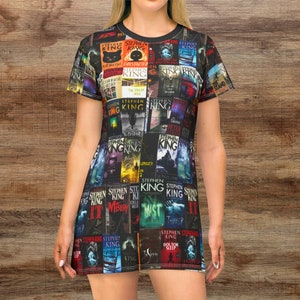 Stephen King Book Covers T-Shirt Dress.