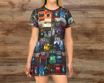 Stephen King Book Covers T-Shirt Dress.