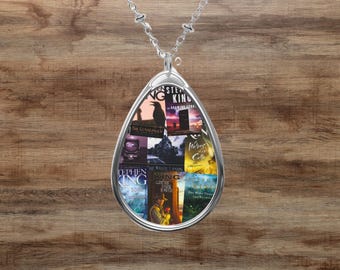 Personalized Stephen King Necklace, Constant Reader Bookish Jewelry
