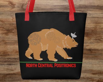 North Central Positronics Tote Bag, Stephen King Fan Gift for Book Lover