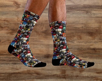 Stephen King Book Cover Socks