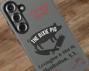Dixie Pig Samsung Impact Resistant Case, Stephen King Phone Cases for Samsung S25, S24, S23, S22, S21, S20, S10 Plus, Ultra Cell Phones.