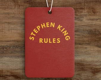 Stephen King Rules Car Air Freshener
