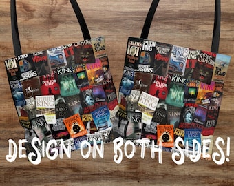 Stephen King Book Covers Tote Bag, Gift For Constant Reader