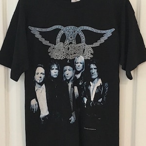 AeroSmith Konzert Erinnerungsstücke, AeroSmith Konzert T-Shirt, AeroSmith Vintage 97 Konzert Memorabilien Shirt, Nine Lives World Tour AeroSmith