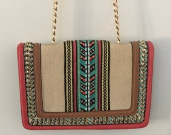 Womens Crossbody Bag, Aldo Crossbody Bag for Women, Aldo Fashion Bag, Crossbody Bag with Aztec and Snakeskin Design, Bags Purses for Women