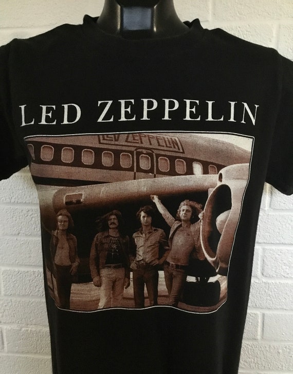 Led Zeppelin Concert Memorabilia, Led Zeppelin T-shirt, Vintage Led Zeppelin Concert T-shirt, Rock Band Led Zeppelin Shirt, Led Zeppelin Tee View 2