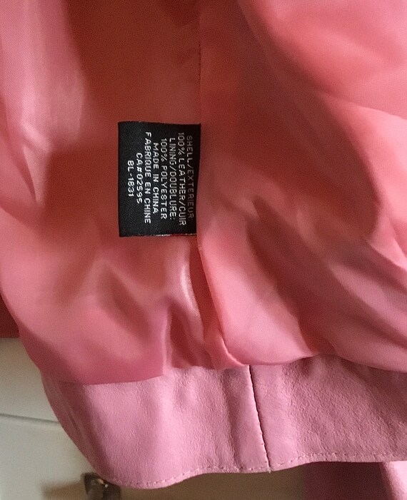 Women’s Pink Ladies Jacket, Womens Pink Leather J… - image 7