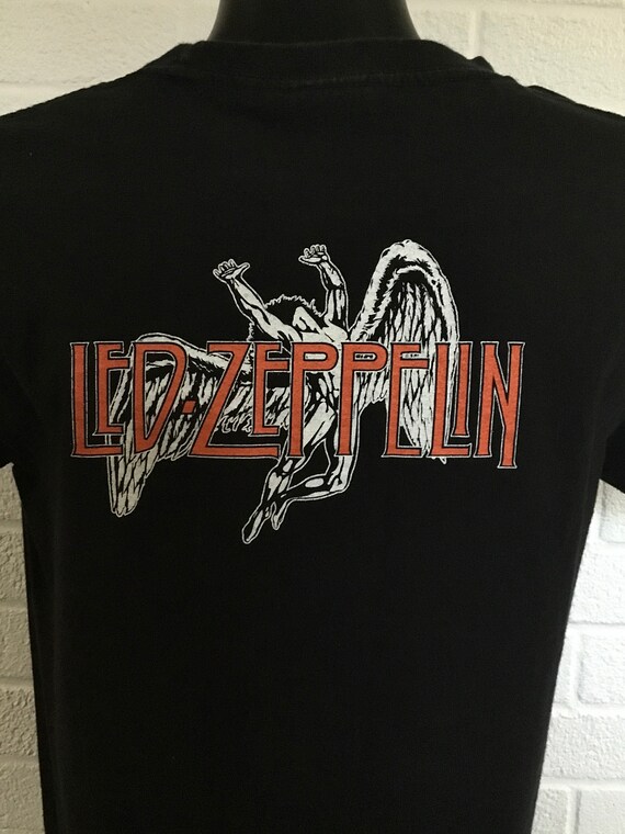Led Zeppelin Concert Memorabilia, Led Zeppelin T-shirt, Vintage Led Zeppelin Concert T-shirt, Rock Band Led Zeppelin Shirt, Led Zeppelin Tee View 3