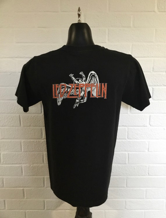 Led Zeppelin Concert Memorabilia, Led Zeppelin T-shirt, Vintage Led Zeppelin Concert T-shirt, Rock Band Led Zeppelin Shirt, Led Zeppelin Tee View 4