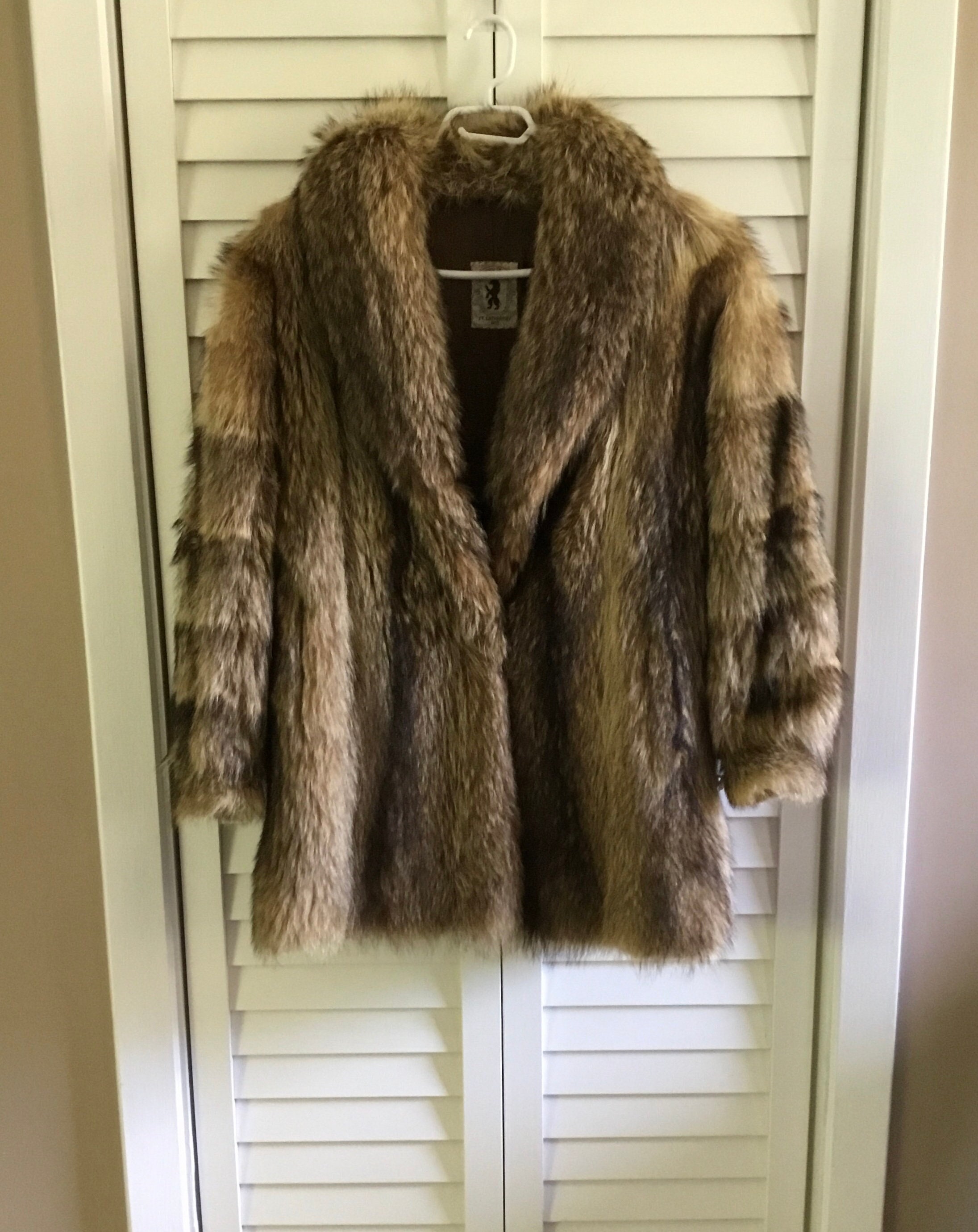 Topshop vintage top faux fur coat