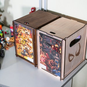 Comic Book Storage Box Display/Store Comics in an Eco Friendly Sustainable Wood Storage Box with Lid