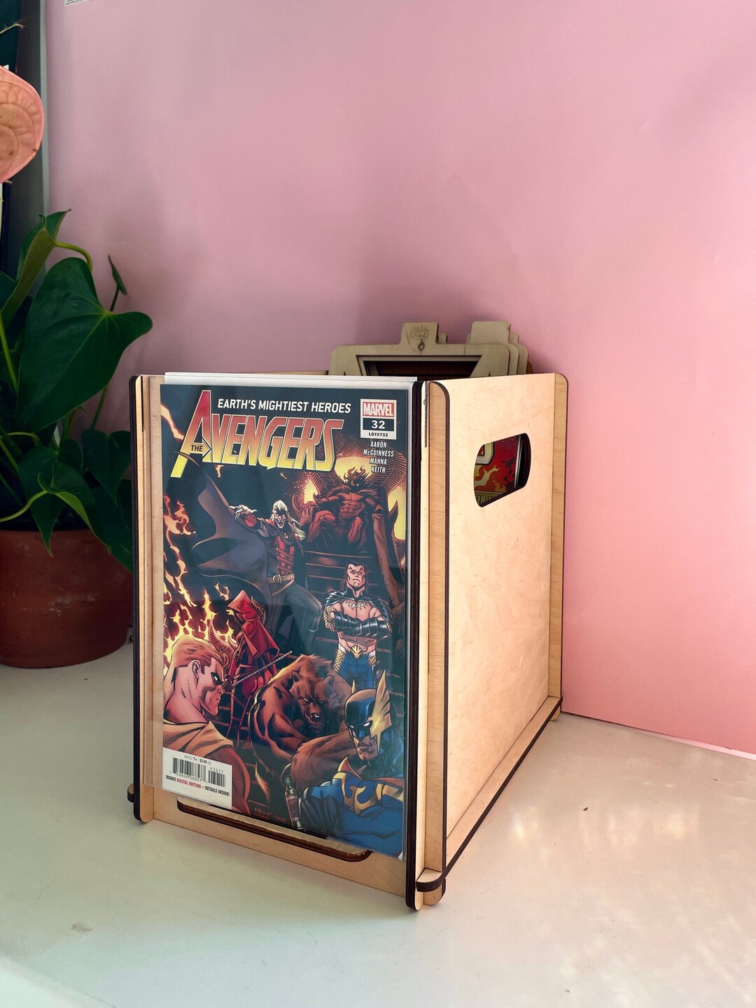 Comic Book Storage With Display Box Store Comics Eco Friendly, Wood Box ...