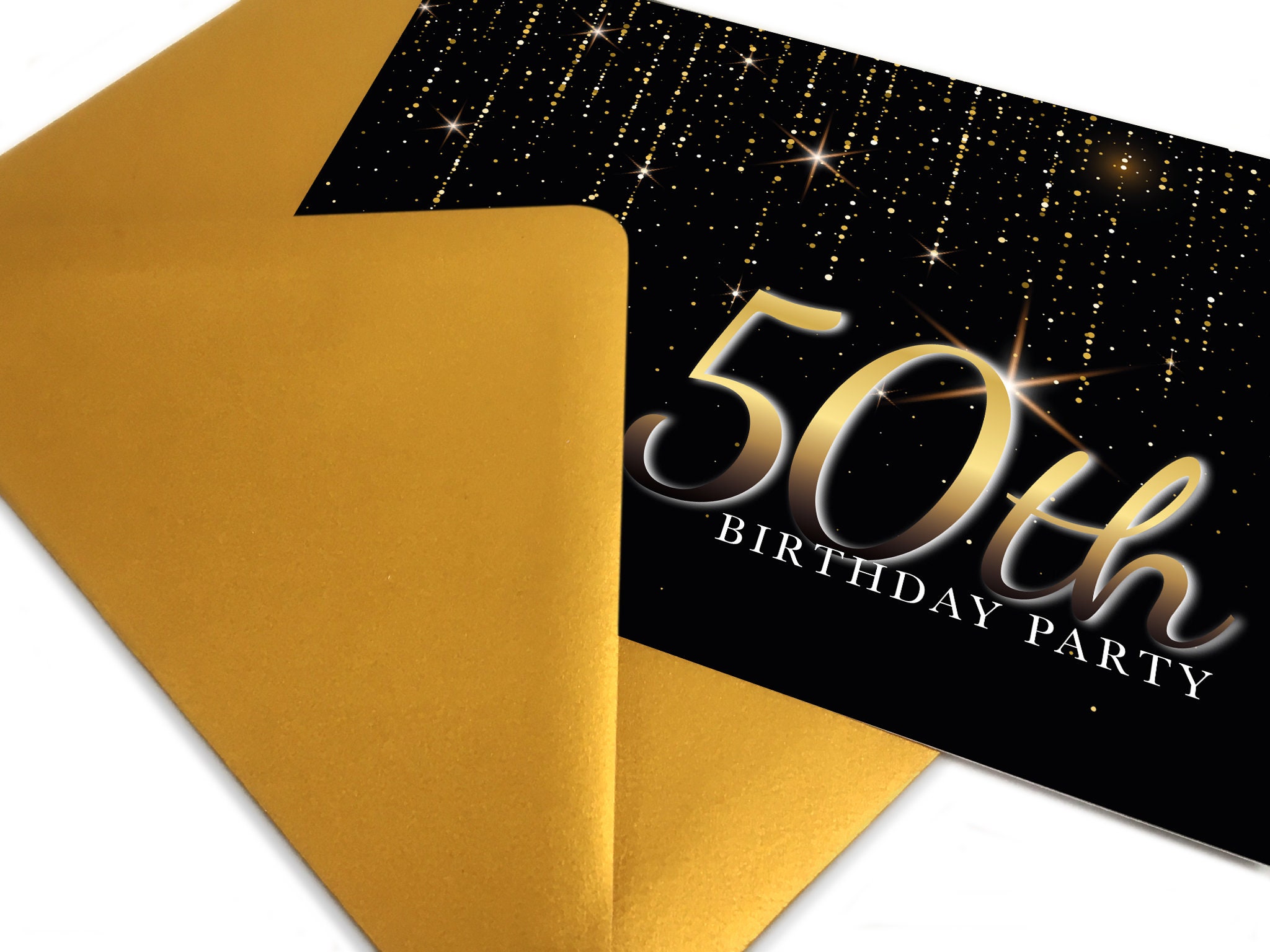 50th-birthday-party-invitations-with-gold-envelopes-50th-birthday