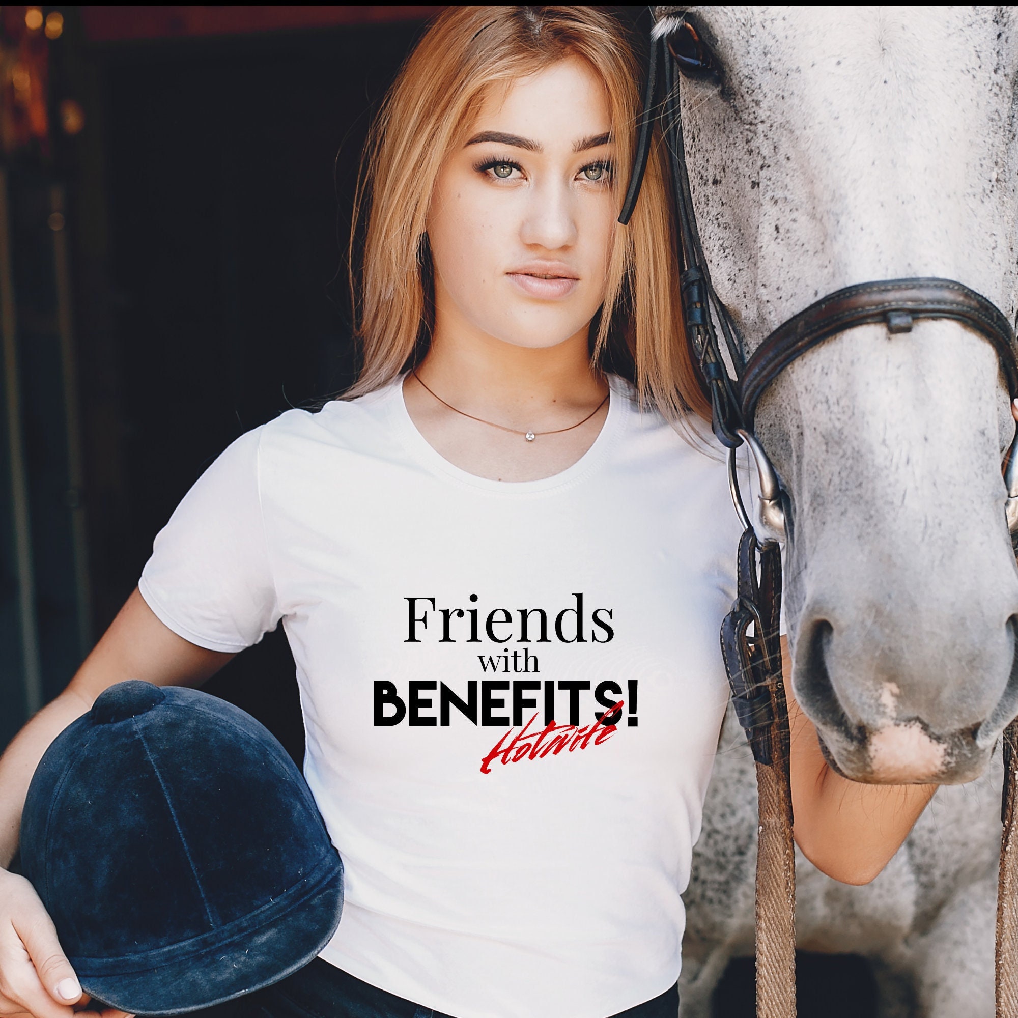 Friends With Benefits T-shirt/hotwife/sexy Gifts for  Him/girlfriend/horny/get Naked/slut/cock/cuckold/pussy/gag Gifts/funny 