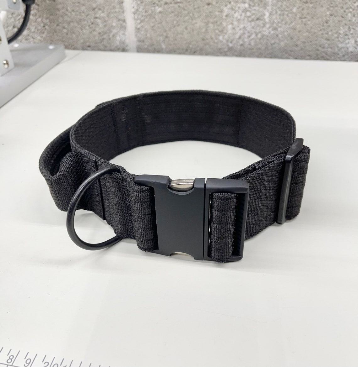 Tactical Dog Collar 2 wide with Handle. Personalized Name Etsy