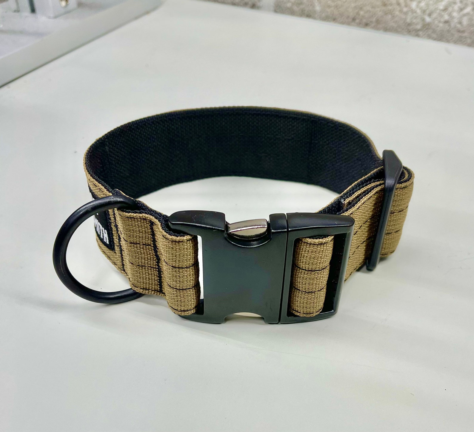 Tactical 1.5 Dog Collar with Personalized Embroidered Name Etsy