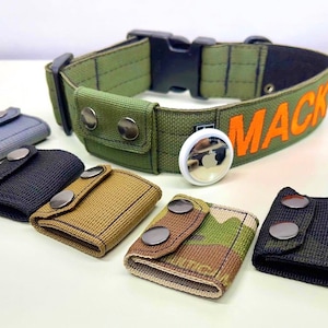 Tactical AirTag Holster holder for Dog Collar also Compatible With Tile Sticker 2022 and 2024 COLLAR NOT INCLUDED Etsy UK