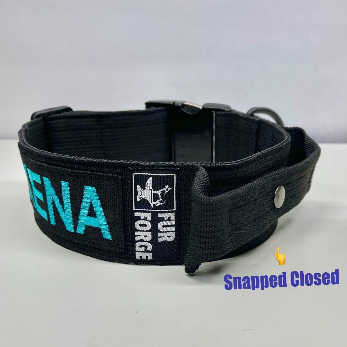 Tactical Dog Collar 2 Wide With Handle.personalized Name Etsy