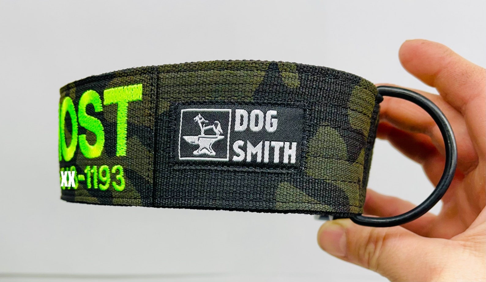 Tactical 2 wide Black Multicam Dog Collar with Personalized Etsy