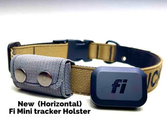 Tactical Fi Mini Tracker (Horizontal) Holster/ Holder for Dog Collar