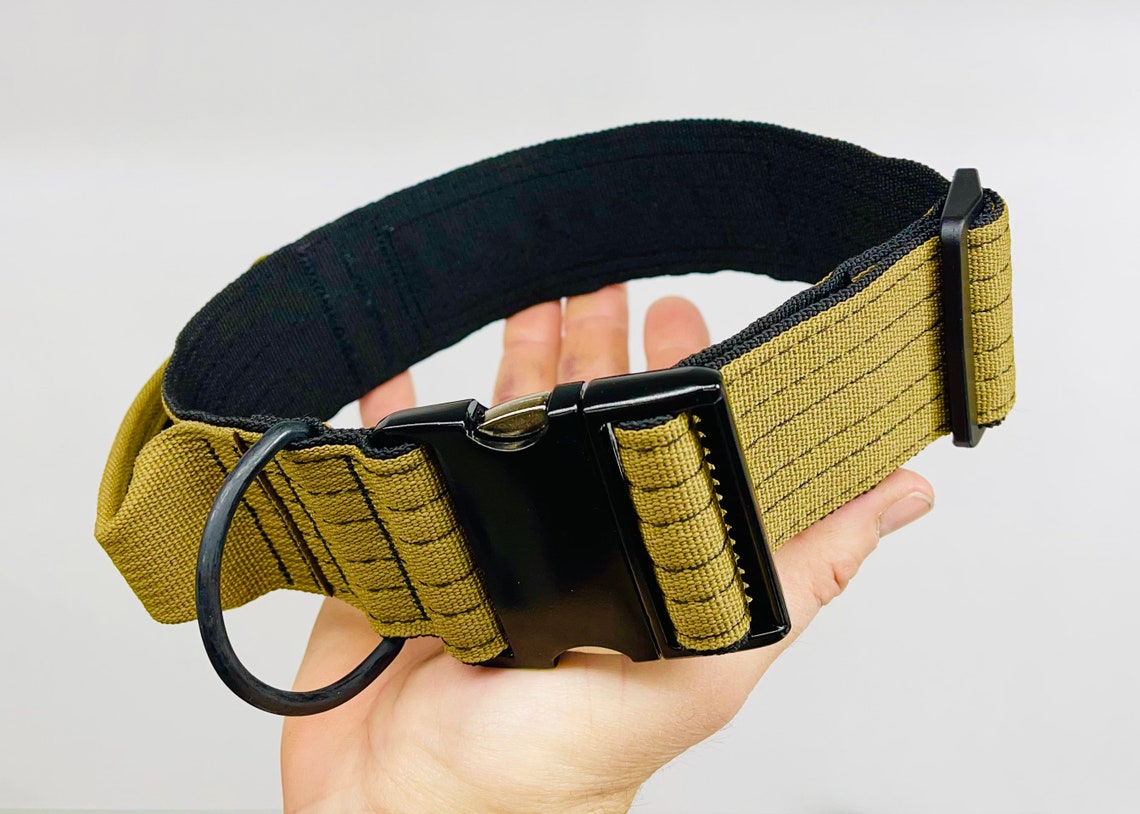 Tactical 2wide Dog Collar with Personalized Embroidered Name Etsy