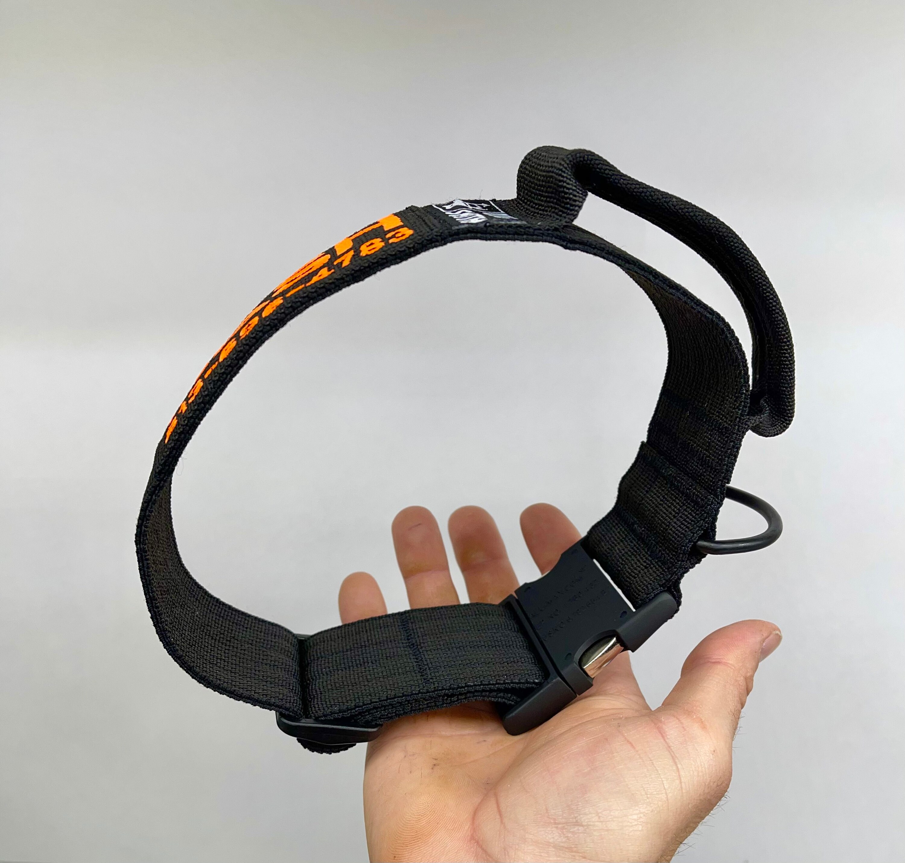 Tactical Dog Collar 2 wide with Handle. Personalized Name Etsy