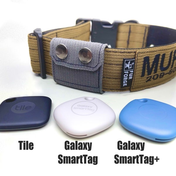 Tactical Holster for Galaxy SmartTag, SmartTag+, and/or Tile trackers for Dog Collar