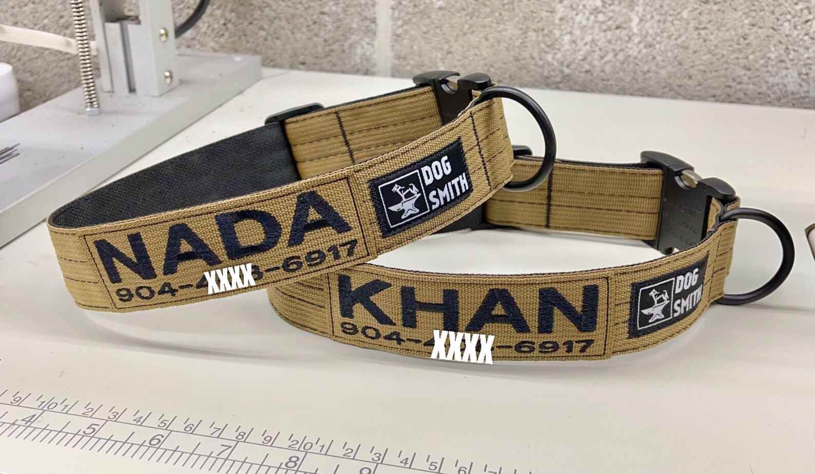 Tactical 1.5 Dog Collar with Personalized Embroidered Name Etsy