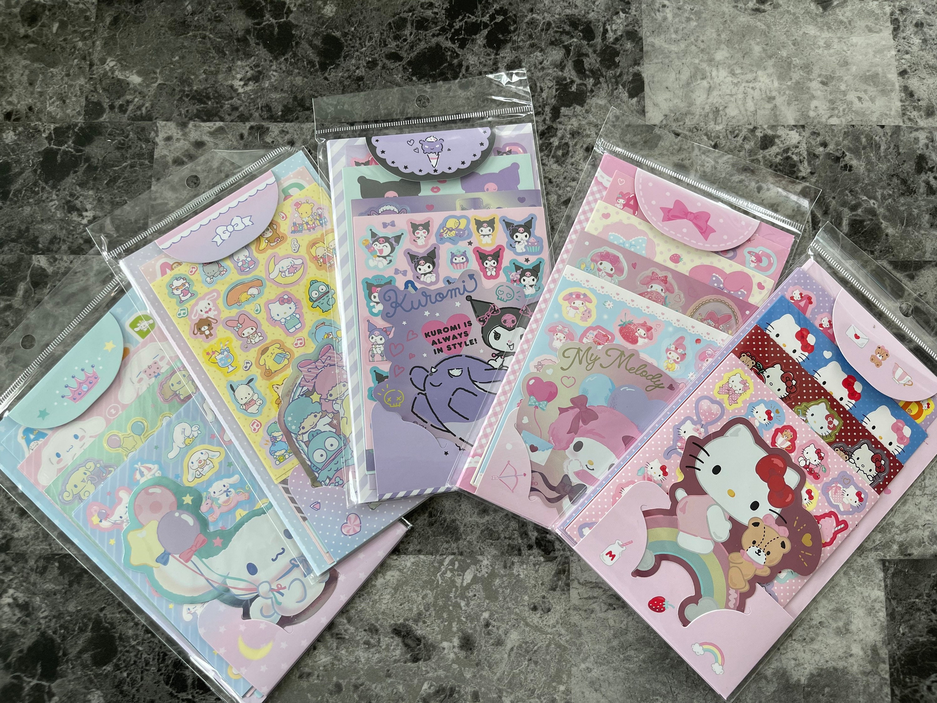 Random Fun Kawaii Sanrio Stickers, Hello Kitty and Friends