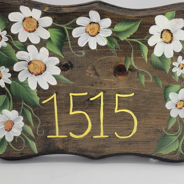 Hand Painted House Number Etsy