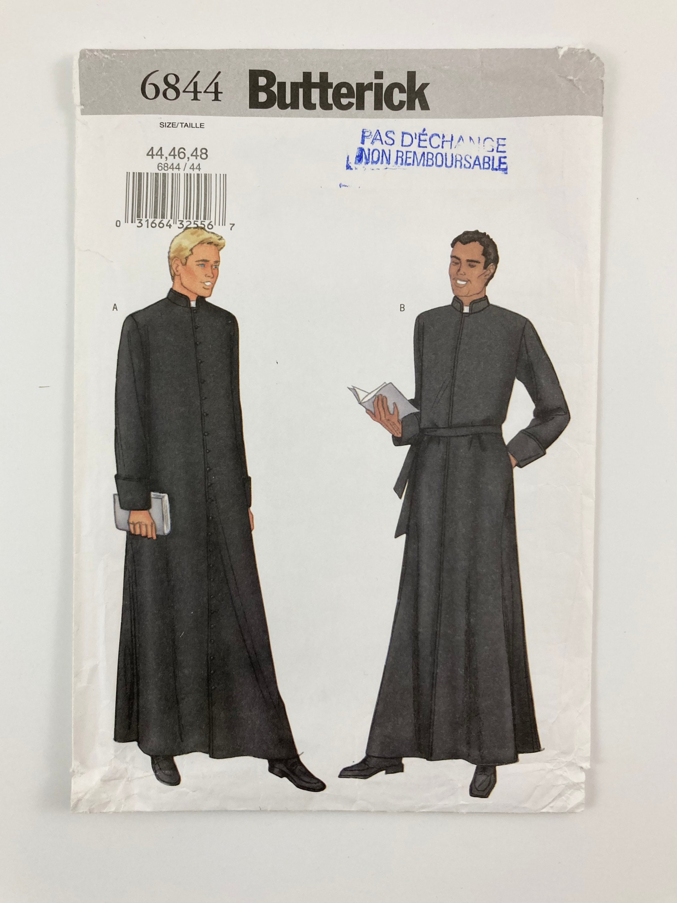 2000's Men's Authentic Ceremonial Robe Sewing Pattern Etsy