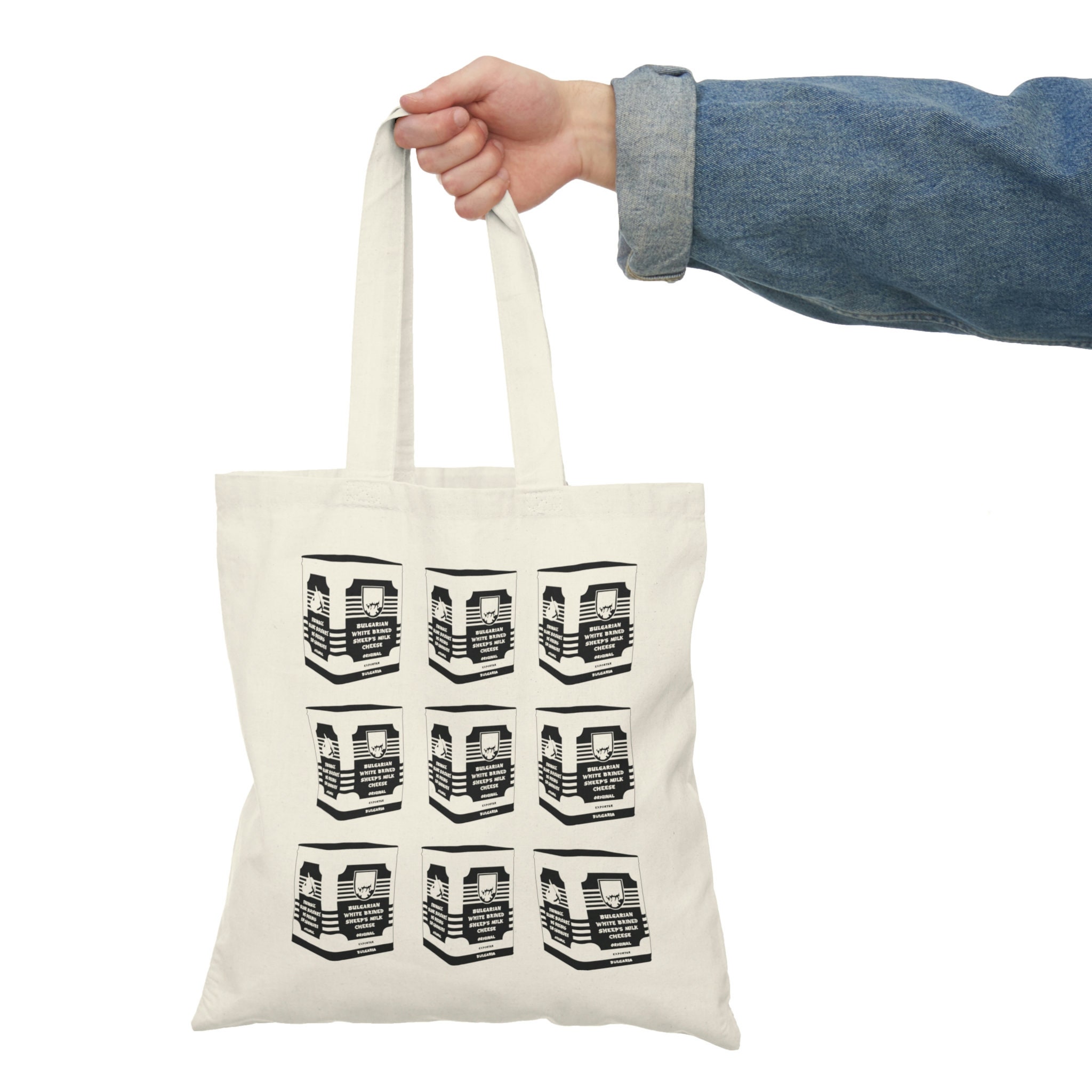 Djathë (Albanian Cheese) Natural Tote Bag