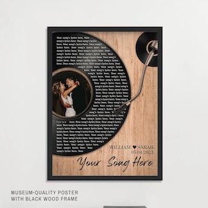 Vinyl Record Custom, Anniversary gift for boyfriend, wedding anniversary gift for wife, personalized anniversary, gifts for him, music gift