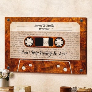 Wedding Song Lyrics Engraved, Wooden Anniversary Gift, First Dance Lyrics, 5th Anniversary, Wood Anniversary, Wedding Gift, 1st Anniversary
