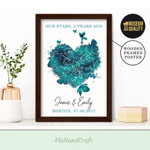 Benutzerdefinierte Sternenhimmel Karte, Geschenk für Mann, Weihnachtsgeschenk, Valentinstag Geschenk für Ihn, Hochzeitsgeschenk, Verlobung Geschenk für Paar