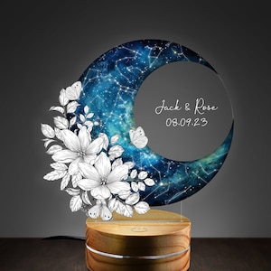 Night Light Star Map & Lyrics Gepersonaliseerd, Valentijn / Verjaardag Cadeau voor haar, hem, 1e 2e 3e jaar verjaardag, Custom Night Lamp