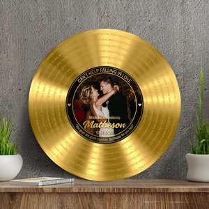 Personalized Wedding Gift, Vinyl Record Song Lyrics for Him, Gift For Father Of The Bride, Wedding Ideas, Wedding Gift, Custom Wedding Gift