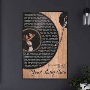 Personalized Music Plaque, Custom Plaque, Music Award, Frame Award, Best Artist Award, Vinyl Record Plaque, Framed Award Print, Music gift